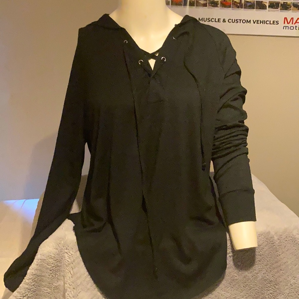 Gap Black Hooded Top Women’s Size XS